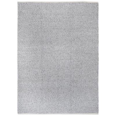 Tangier Hand Braided Looped Wool Rug, 230x160cm, Grey