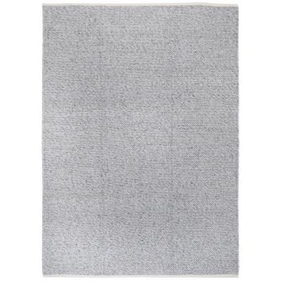 Tangier Hand Braided Looped Wool Rug, 290x200cm, Grey