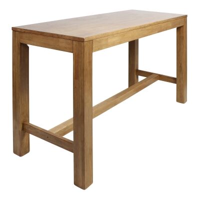 Chunk Commercial Grade Timber Bar Table, 180cm, Light Oak