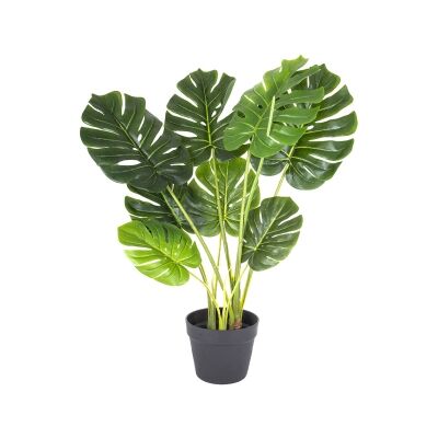 Potted Real Touch Artificial Monstera Deliciosa Plant, 85cm