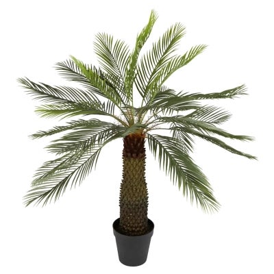 Potted Artificial Sago Palm Cycad Tree, 140cm