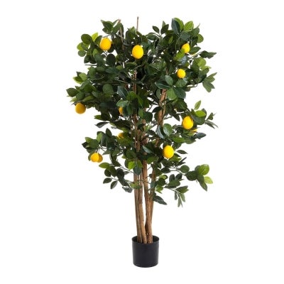Potted Artificial Lemon Tree, 115cm