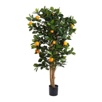 Potted Artificial Orange Tree, 115cm