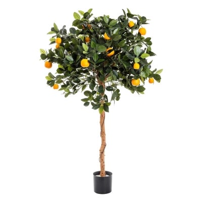 Potted Artificial Orange Tree, 120cm