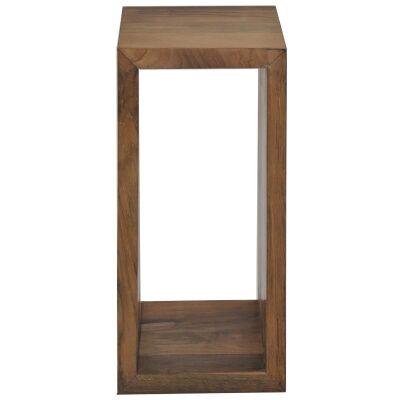 Tropica Commercial Grade Reclaimed Teak Timber Cube Stand, Tall