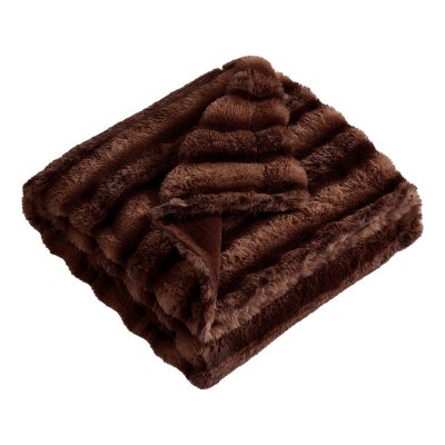 Ardor Loch Faux Rabbit Fur Throw, 130x170cm