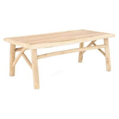 Thiago Teak Timber Indoor / Outdoor Coffee Table, 120cm