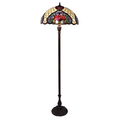 Alicia Tiffany Style Stained Glass Floor Lamp