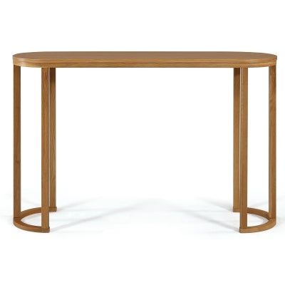 Jaylee Wooden Oval Console Table, 120cm