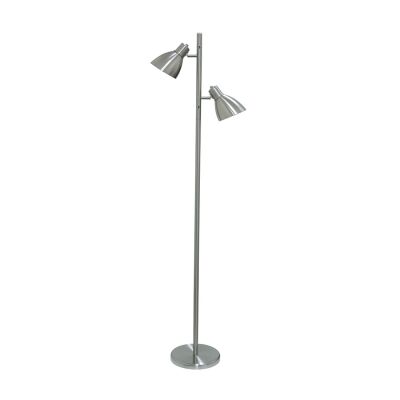 Torres Metal Floor Lamp, Nickel