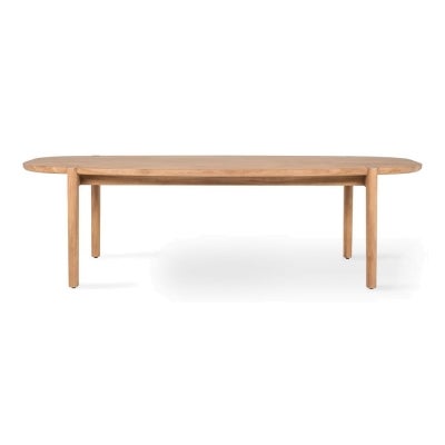 Seneng Arc Teak Timber Dining Table, 240cm