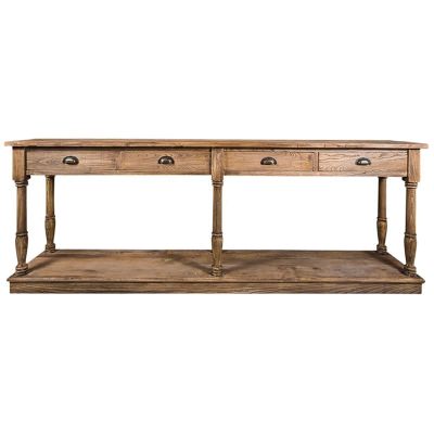 Rhone Reclaimed Elm Timber Console Table, 210cm