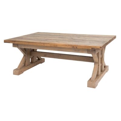 Tuscanspring Reclaimed Timber Trestle Coffee Table, 127cm
