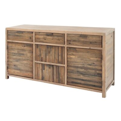 Tuscanspring Reclaimed Timber 2 Door 5 Drawer Buffet Table, 154.5cm