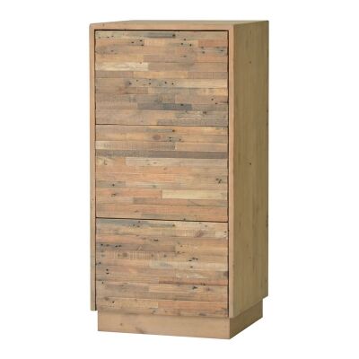 Tuscanspring Reclaimed Timber 3 Drawer Filing Cabinet