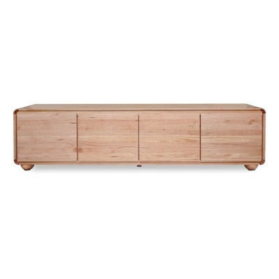 Selin Messmate Timber 4 Door TV Unit, 220cm
