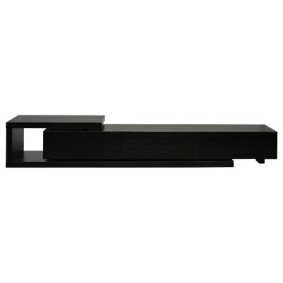 Dalvin 3 Drawer Extendable Lowline TV Unit, 240-307cm, Black
