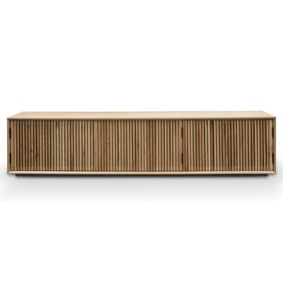 Eildon Wooden 3 Door TV Unit, 200cm, Natural