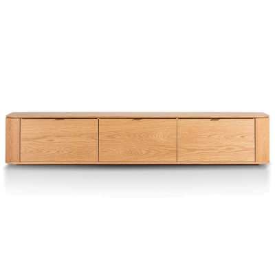 Misinto Wooden 3 Drawer TV Unit, 240cm, Oak