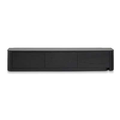 Amourin Wooden Extendable 3 Drawer TV Unit, 200-370cm, Black