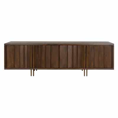 Norhan Wooden 4 Door TV Unit, 200cm, Caramel Oak
