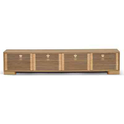 Killarney Wooden 4 Door TV Unit, 230cm, Natural