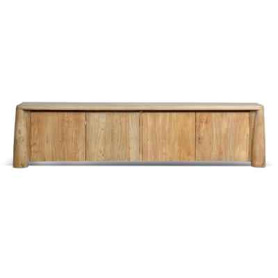 Kalira Reclaimed Elm Timber 4 Door TV Unit, 203cm