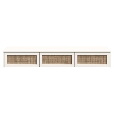 Arya Wooden 3 Door Floating Wall TV Unit, 160cm