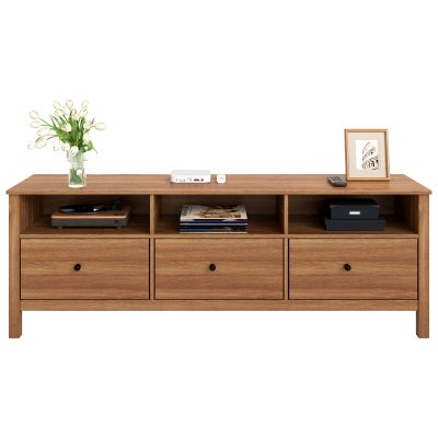 Floriana Wooden 3 Drawer TV Unit, 157cm, Walnut