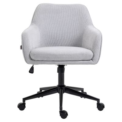 Teddy Knitted Fabric Office Chair, Light Grey