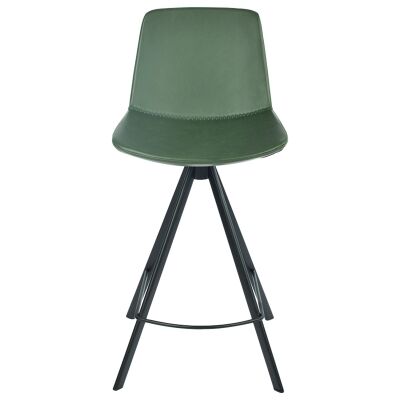 Teramo Commercial Grade Faux Leather Kitchen Stool, Green