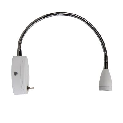 Flexi LED Switched Flexible Wall Light, White