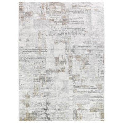 Decora No.46027 Modern Rug, 230x160cm, Silver / Yellow