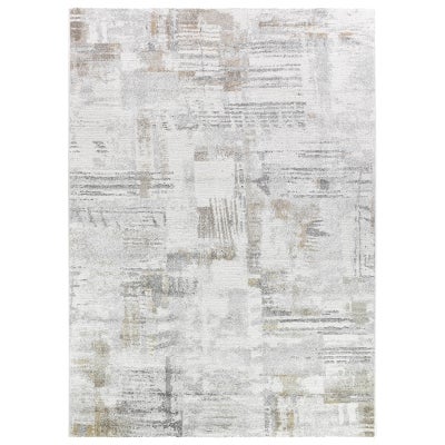 Decora No.46027 Modern Rug, 170x120cm, Silver / Yellow