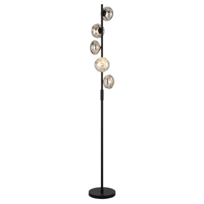 Varlin Iron & Mirrored Glass Floor Lamp