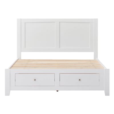 Connell Wooden Bed with End Drawers, Queen
