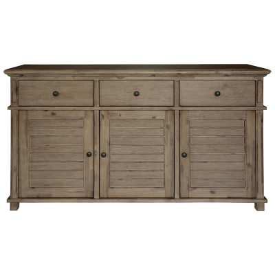 Creighton Acacia Timber 3 Door 3 Drawer Buffet Table, 160cm