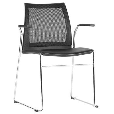 Vinn Stackable Client Chair with Arm, Mesh Back