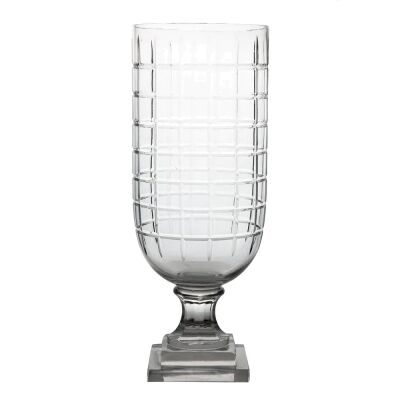 Louis Cut Glass Goblet Vase, Large, Clear
