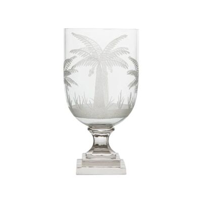 Cairo Glass Goblet Vase, Small