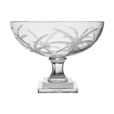 Cairo Glass Pedestal Bowl