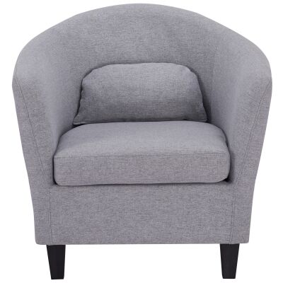 Telfer Fabric Tub Chair, Light Grey