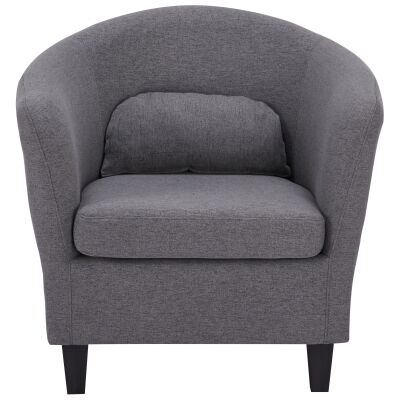 Telfer Fabric Tub Chair, Dark Grey