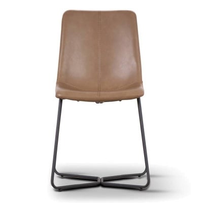 Keresley PU Leather Dining Chair, Brown
