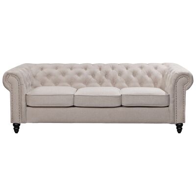 Carville Fabric Chesterfield Sofa, 3 Seater