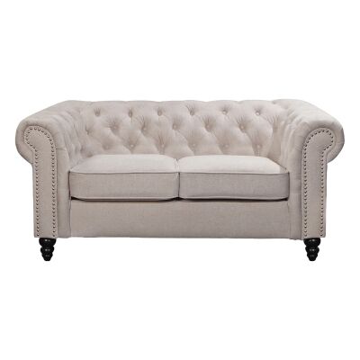 Carville Fabric Chesterfield Sofa, 2 Seater