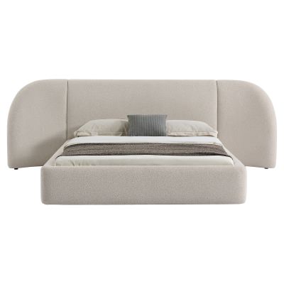 Viva Boucle Fabric Platform Bed, King