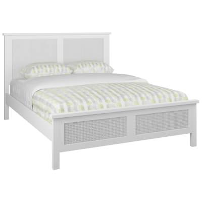 Nairn Acacia Timber & Rattan Bed, King