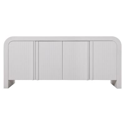 Bristol Ashwood 4 Door Buffet Table, 180cm, Ivory