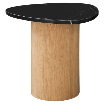 Fremont Marble Topped Wooden Side Table